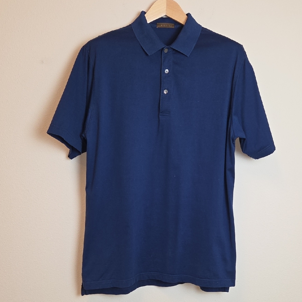 J. Hilburn Navy Polo Shirt -Soft Knit Fabric Classic Navy Size L